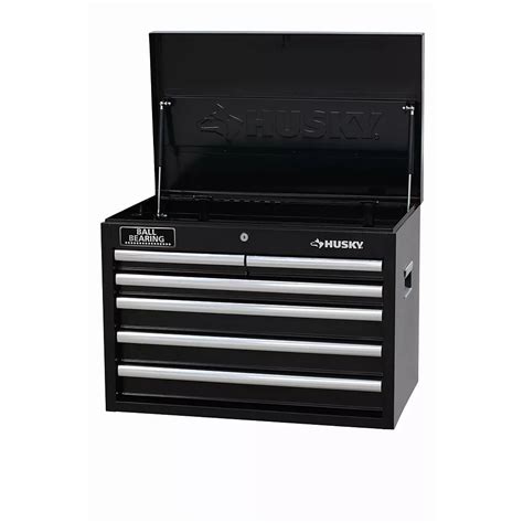 husky ball bearing metal 6-drawer tool box|husky 26 inch drawer.